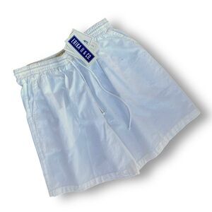 Erika N & Co. White Drawstring Shorts